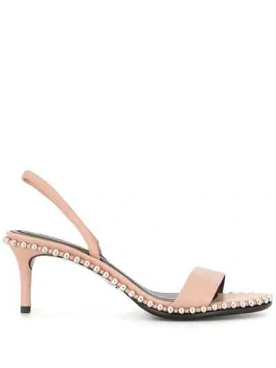 Shop Alexander Wang Studded Sling Back In Pink