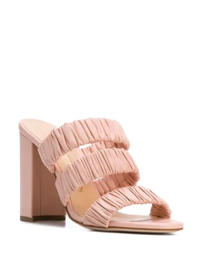Shop Chloe Gosselin Delphinium 100mm Sandals In Pink