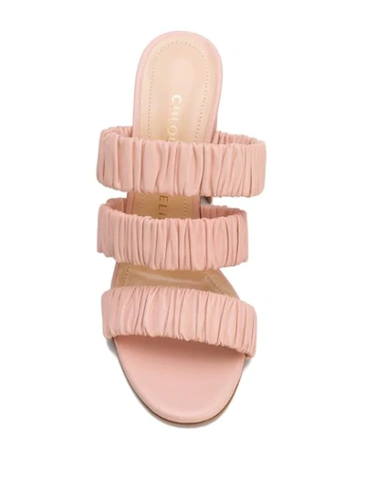 Shop Chloe Gosselin Delphinium 100mm Sandals In Pink