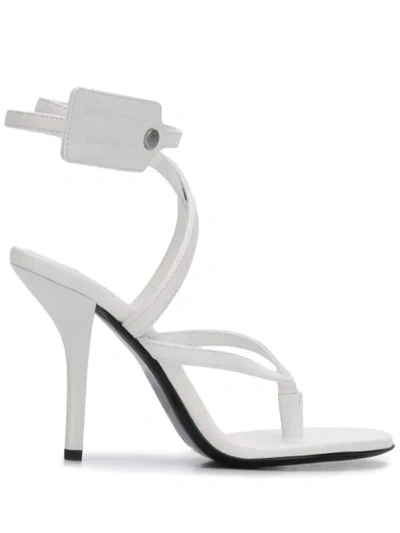 Shop Off-white Zip-tie 110mm Sandals In White