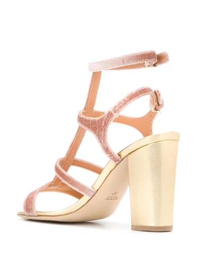 Shop Laurence Dacade Leonie Velvet Sandals In Pink