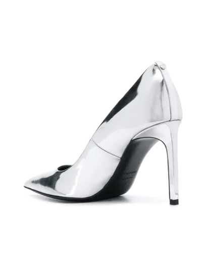 Shop Tom Ford Patent Pumps In Silver
