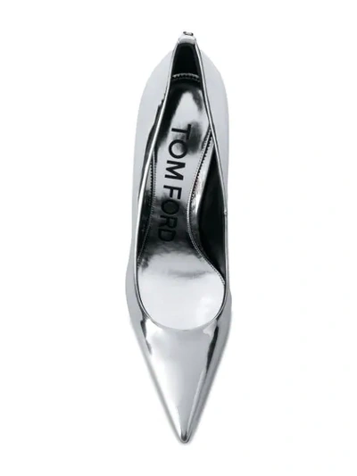 Shop Tom Ford Patent Pumps In Silver