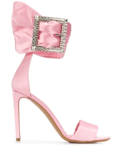 Shop Alexandre Vauthier Yasmin 105mm Buckled Sandals In Pink