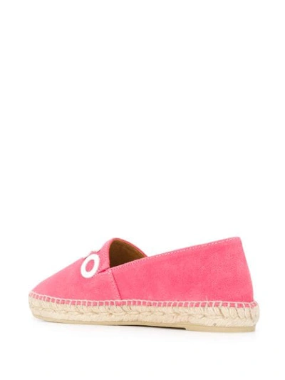 Shop Kenzo Logo-appliqué Espadrilles In Pink