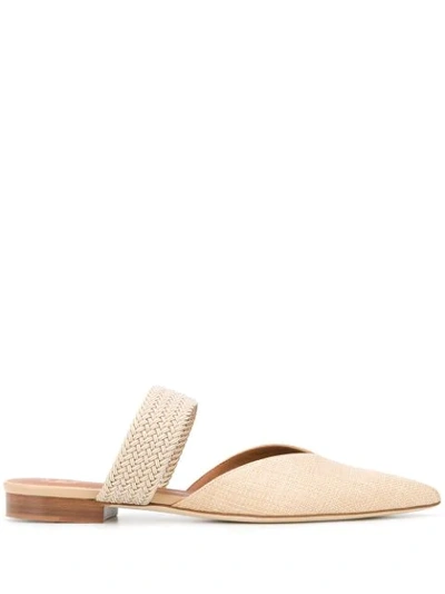 Shop Malone Souliers Maisie Pointed-toe Mules In Neutrals