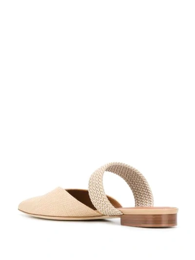 Shop Malone Souliers Maisie Pointed-toe Mules In Neutrals