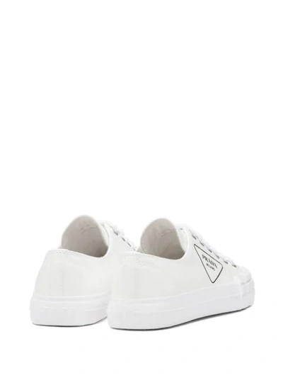 Shop Prada Wheel Low-top Sneakers In White