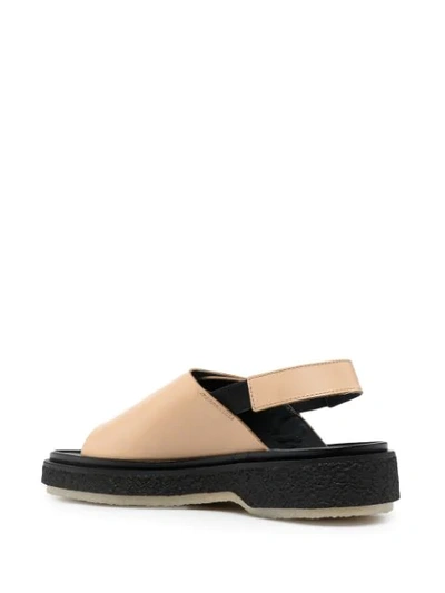 Shop Adieu Chunky Double-buckle Sandals In Neutrals