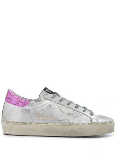 Shop Golden Goose Hi Star Low-top Sneakers In Silver