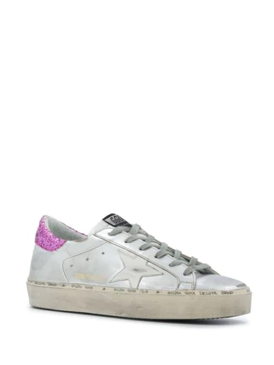 Shop Golden Goose Hi Star Low-top Sneakers In Silver