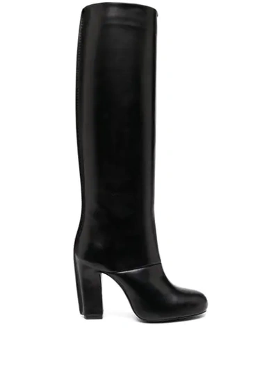 Shop Lemaire Knee-length Boots In Black