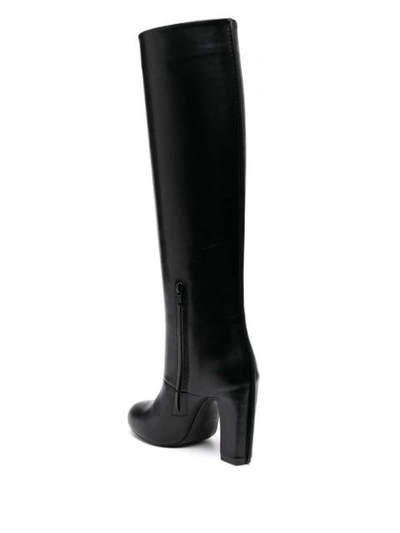 Shop Lemaire Knee-length Boots In Black