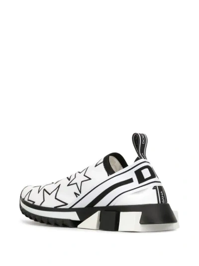 Shop Dolce & Gabbana Sorrento Star Sneakers In White
