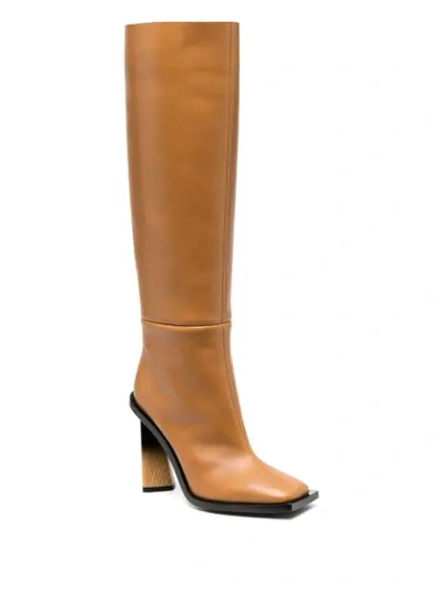 Shop Givenchy Knee-high Boots In Neutrals