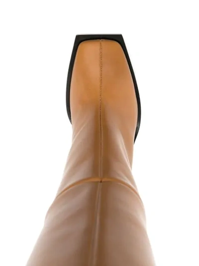 Shop Givenchy Knee-high Boots In Neutrals