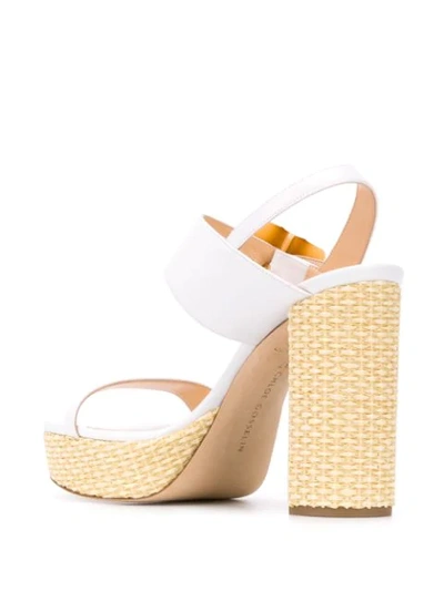 Shop Chloe Gosselin Amber 115mm Sandals In White