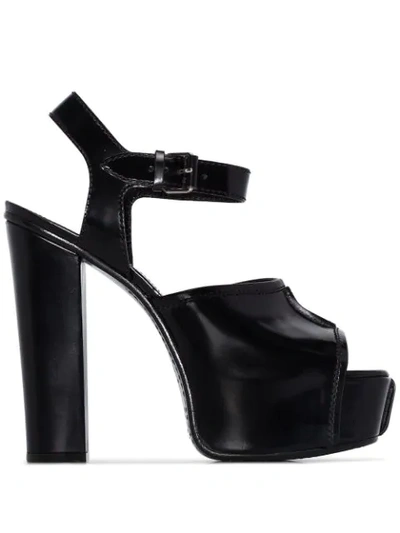 Shop Givenchy 135mm Platform Open Toe Sandals In Black