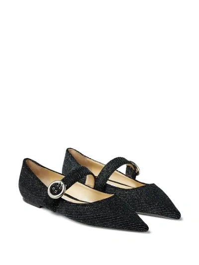 Shop Jimmy Choo Gela Ballerina Shoes In Black