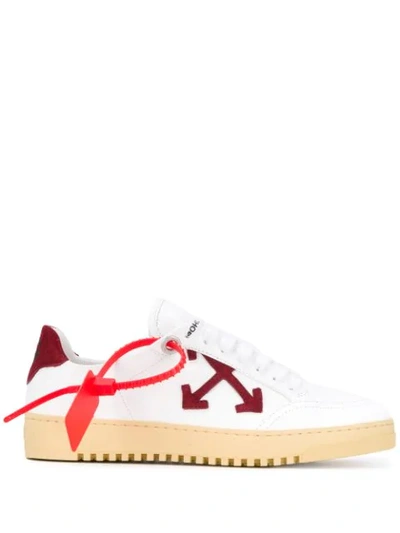 Shop Off-white Arrows 2.0 Leather Sneakers In White
