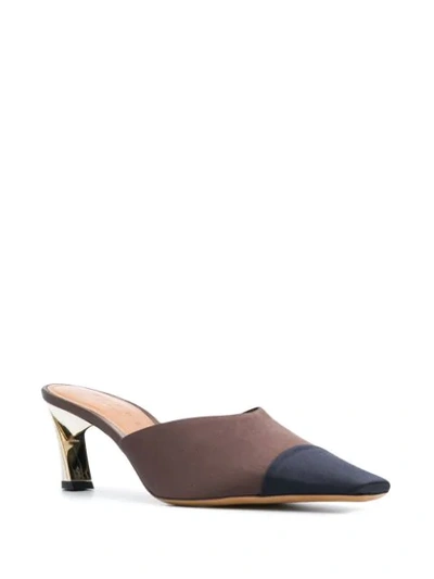 Shop Marni Slip-on Mules In Brown