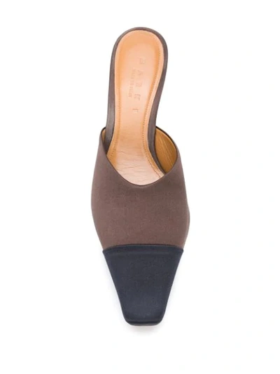 Shop Marni Slip-on Mules In Brown