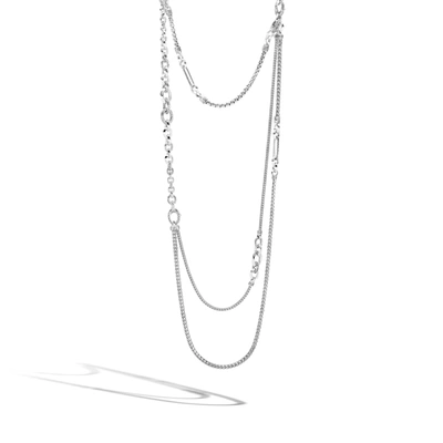 Shop John Hardy Hero Convertible Necklace In Sterling Silver