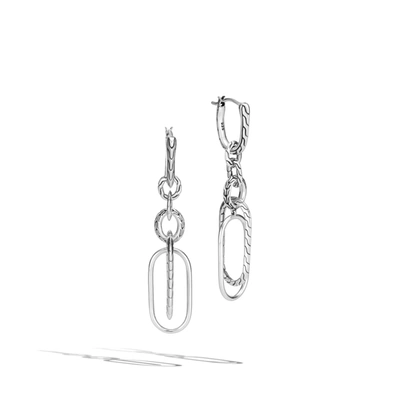 Shop John Hardy Remix Asymmetrical Link Earring In Sterling Silver