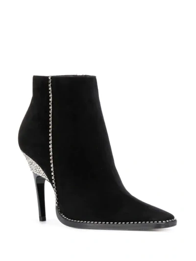 Shop Jimmy Choo Brecken 100mm Pointed-toe Boots In Black