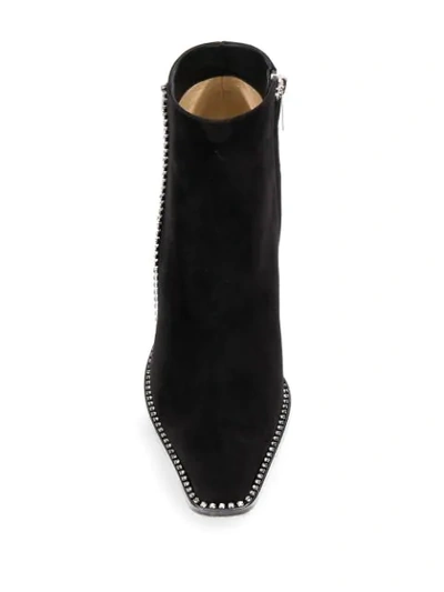 Shop Jimmy Choo Brecken 100mm Pointed-toe Boots In Black