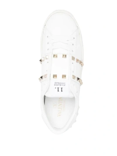 Shop Valentino Untitled Low-top Sneakers In White