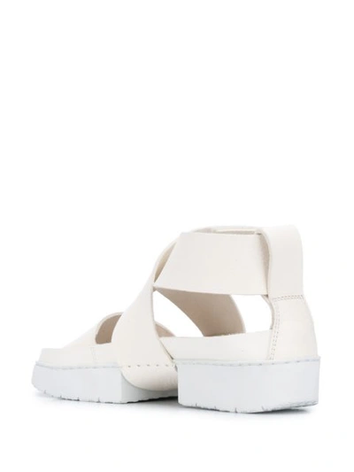 Shop Trippen Current F 40mm Sandals In White