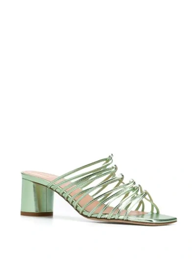 Shop Aeyde Pearl 65mm Slip-on Sandals In Green