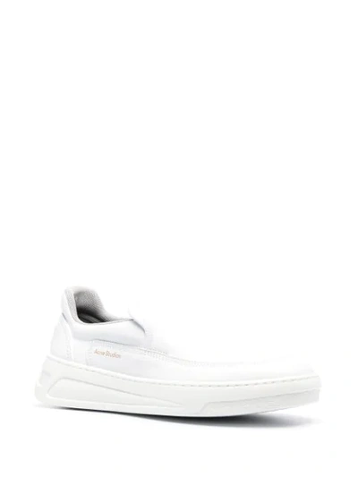 Shop Acne Studios Slip-on Low-top Sneakers In White