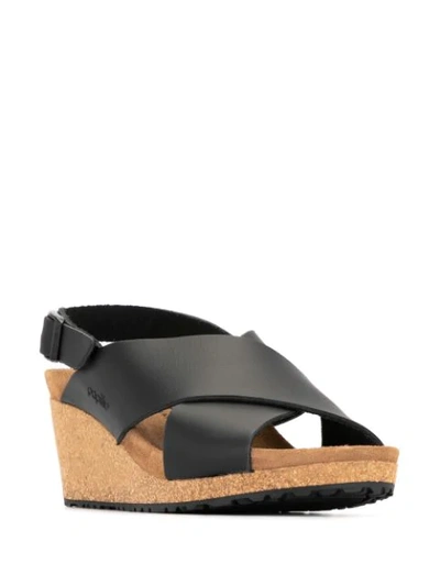 Shop Birkenstock Samira Wedge Sandals In Black