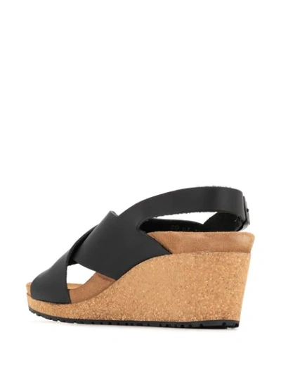 Shop Birkenstock Samira Wedge Sandals In Black