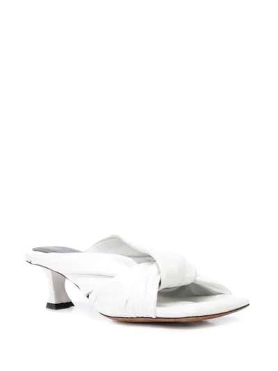 Shop Proenza Schouler Twisted 45mm Sandals In White