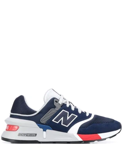 Shop New Balance 997 Low-top Sneakers In Blue