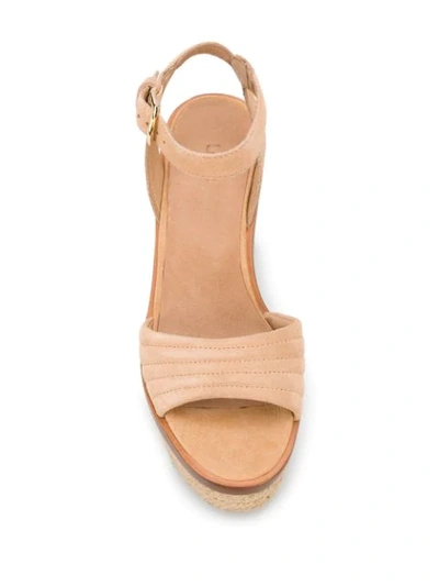 Shop Ugg Laynce Platform Sandals In Neutrals
