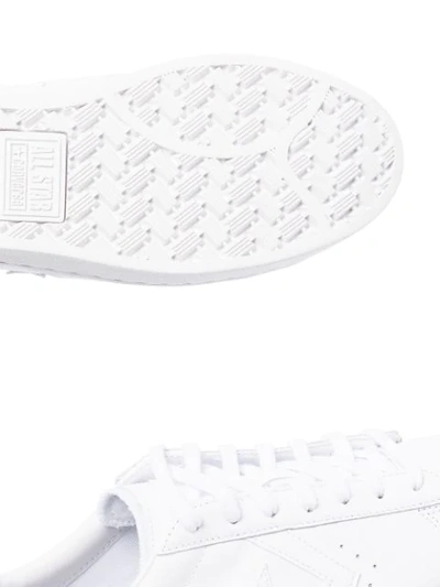 WHITE PRO LOW TOP LEATHER SNEAKERS