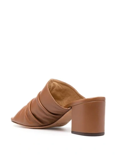 Shop Alexandre Birman Susanna Leather Mules In Brown