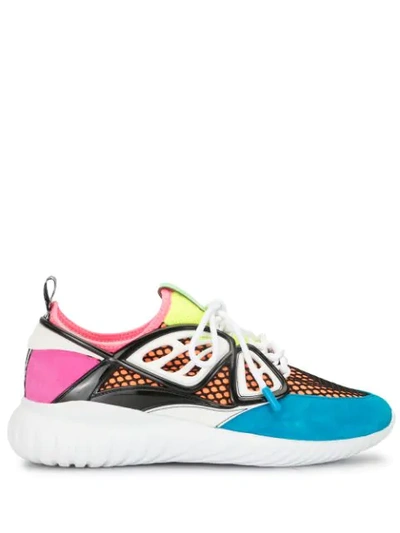 Shop Sophia Webster Panelled Low-top Sneakers In Multicolour