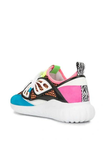 Shop Sophia Webster Panelled Low-top Sneakers In Multicolour