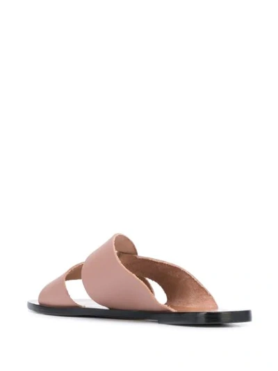 Shop Atp Atelier Allai Twisted Strap Sandals In Pink