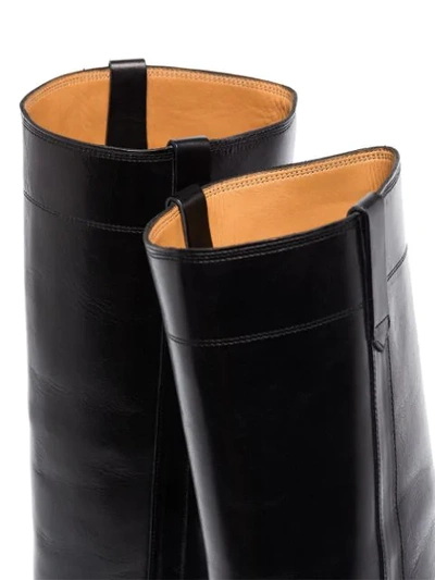 Shop Isabel Marant Mewis Knee-high Boots In Black