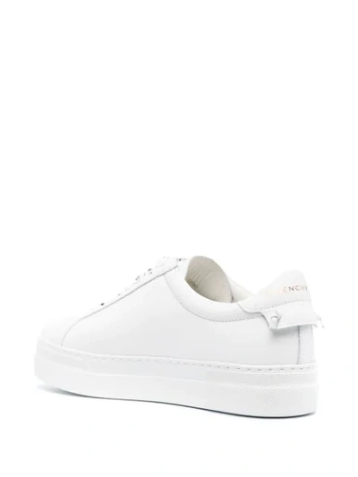 Shop Givenchy Logo-lace Low-top Sneakers In White