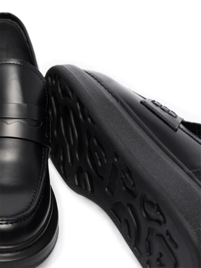 Shop Alexander Mcqueen Platform Loafers In Black