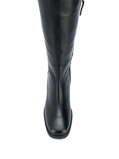 Shop Giuseppe Zanotti Side-zip Knee Boots In Black