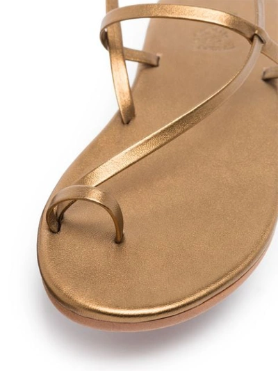 Shop Ancient Greek Sandals Euterpe Leather Sandals In Gold