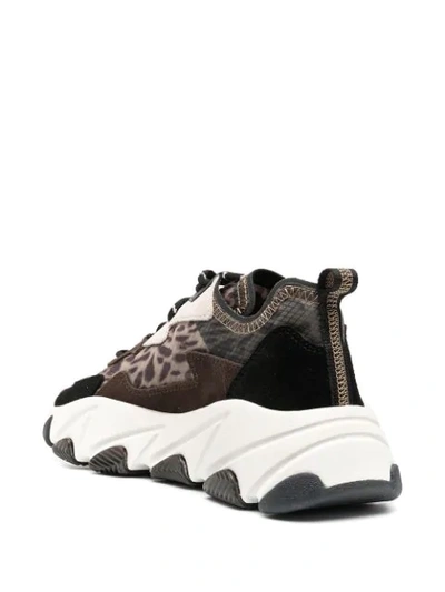 Shop Ash Eclipse Panelled Sneakers In Brown